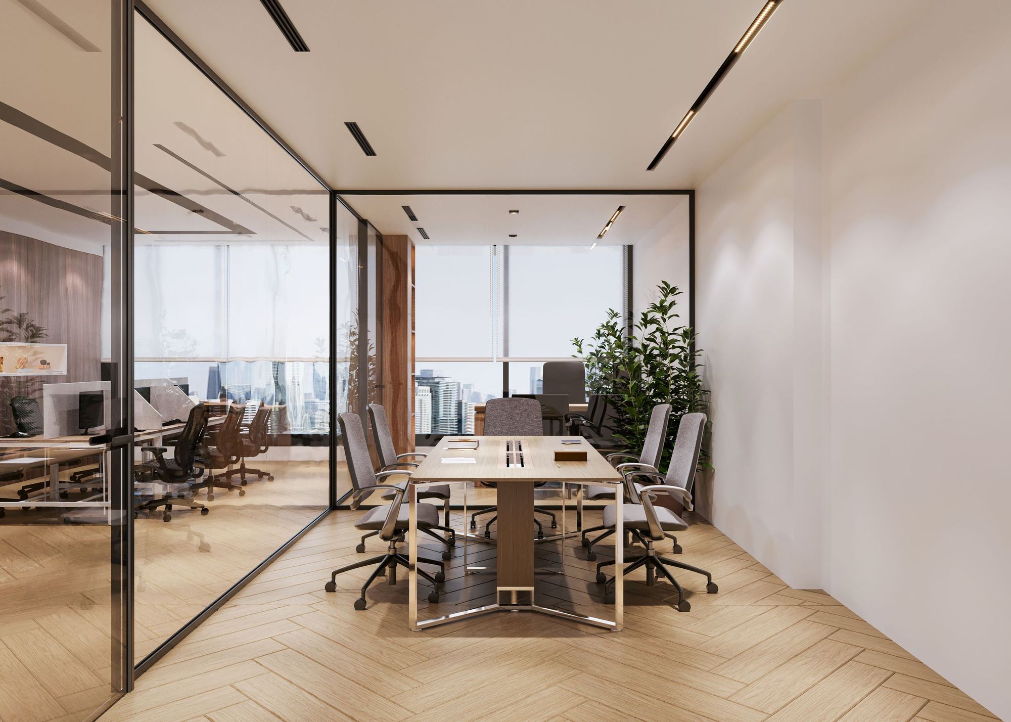 A clean, modern commercial office